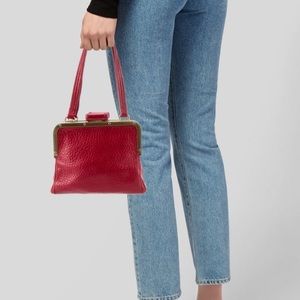 Prada Berlino Leather Frame Bag